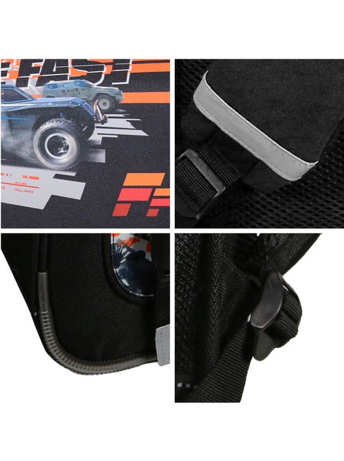Mochila escolar rectangular fast and furious 38 cm - Kiabi