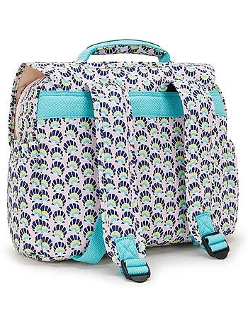 Mochila escolar rectangular infantil kipling codie s coquillages 30 cm