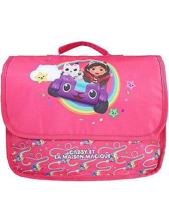 Mochila escolar rectangular infantil la casa de muñecas de gabby magic house 32 cm 1 compartimento