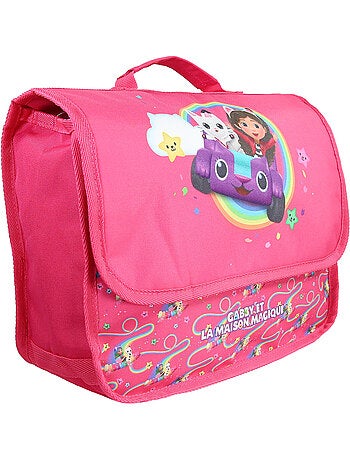 Mochila escolar rectangular infantil la casa de muñecas de gabby magic house 32 cm 1 compartimento