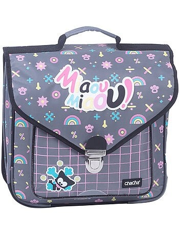 Mochila escolar rectangular infantil sintética chacha 2 compartimentos