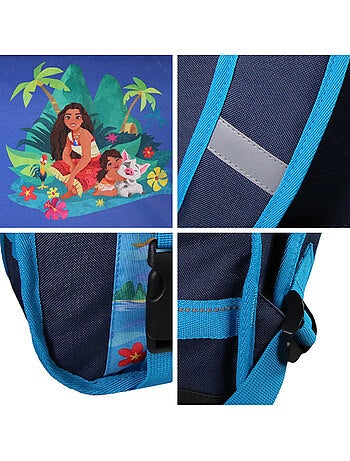 Mochila escolar rectangular infantil vaiana 2 compartimentos 38 cm