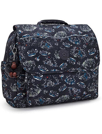 Mochila escolar rectangular kipling codie de poliéster reciclado estampado