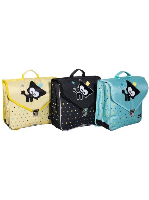Mochila escolar rectangular motivo gato sintética brillante - Kiabi