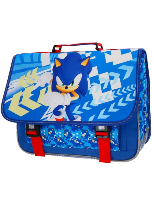 Mochila escolar rectangular sonic flash 41 cm poliéster resistente bandas reflectantes - Kiabi Mochila escolar rectangular sonic flash 41 cm poliéster resistente bandas reflectantes - Kiabi