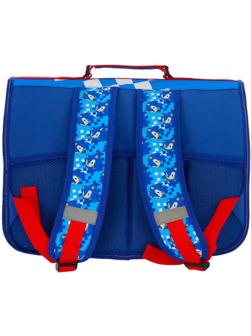Mochila escolar rectangular sonic flash 41 cm poliéster resistente bandas reflectantes - Kiabi Mochila escolar rectangular sonic flash 41 cm poliéster resistente bandas reflectantes - Kiabi
