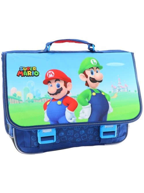 Mochila escolar rectangular super mario de tejido sintético estampado - Kiabi