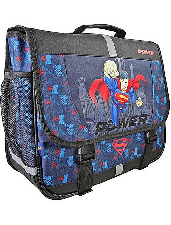 Mochila escolar rectangular superman – dc comics – 38 cm