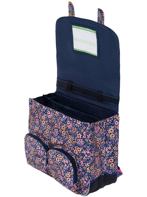 Mochila escolar rectangular tann's elena 41 cm estampado wax flúor rosa 2 compartimentos - Kiabi Mochila escolar rectangular tann's elena 41 cm estampado wax flúor rosa 2 compartimentos - Kiabi