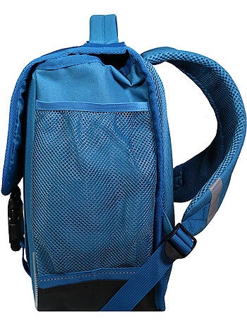 Mochila escolar rectangular tipo messenger minions game over 38 cm con solapa y 2 compartimentos