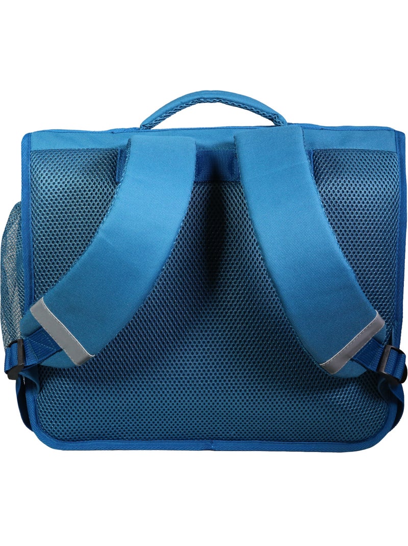 Mochila escolar rectangular tipo messenger minions game over 38 cm con solapa y 2 compartimentos Azul - Kiabi
