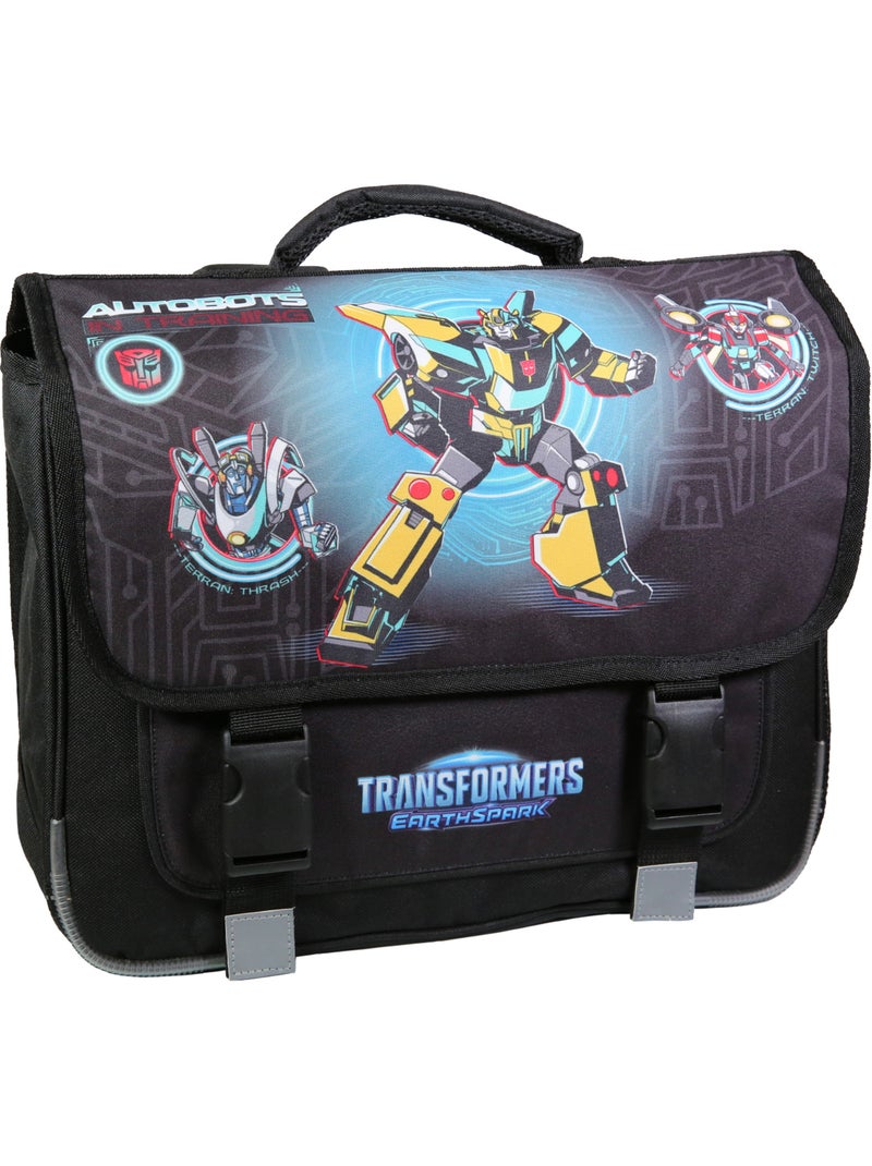 Mochila escolar rectangular transformers – earthspark 38 cm Negro - Kiabi