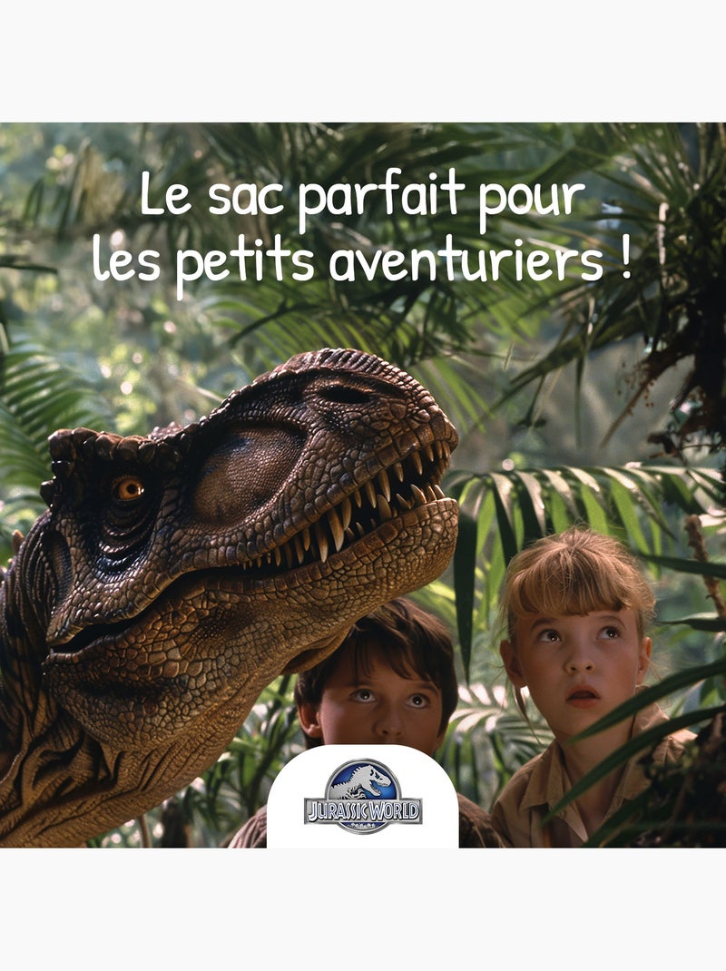 Mochila escolar reversible niño Jurassic World 38 cm verde 2 compartimentos Multicolor - Kiabi