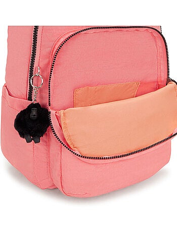 Mochila escolar seoul peach peace 44 cm - compartimento para portátil