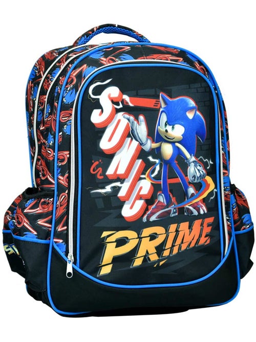 Mochila escolar sonic prime estampada 2 compartimentos - Kiabi Mochila escolar sonic prime estampada 2 compartimentos - Kiabi