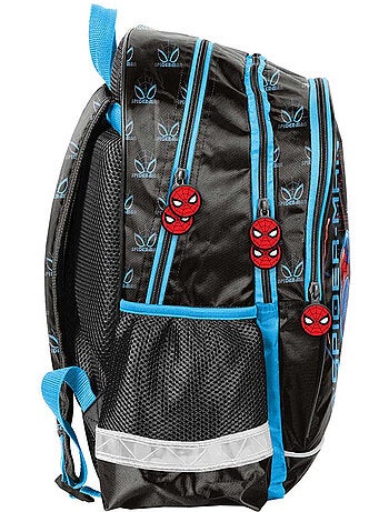 Mochila escolar spider-man con acabado sintético brillante paso