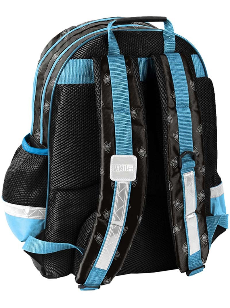 Mochila escolar spider-man máscara con 2 compartimentos 42 cm Negro Azul Gris - Kiabi