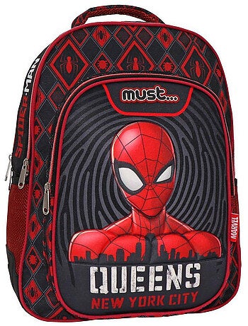 Mochila escolar spider-man new york city de 2 compartimentos 43 cm