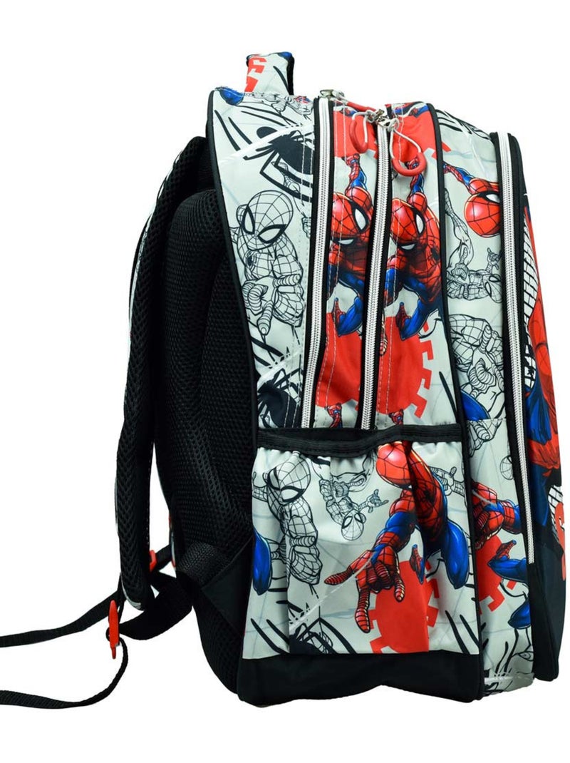 Mochila escolar spider-man wall 43 cm Azul Rojo Negro - Kiabi