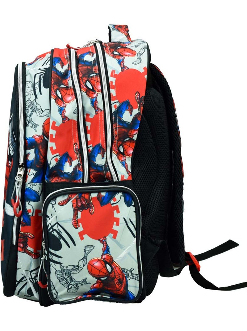 Mochila escolar spider-man wall 43 cm Azul Rojo Negro - Kiabi