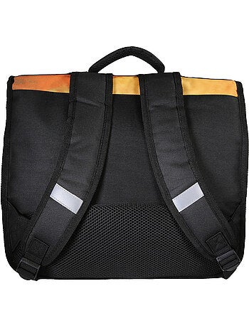 Mochila escolar Star Wars 38 cm niño negra y naranja 2 compartimentos