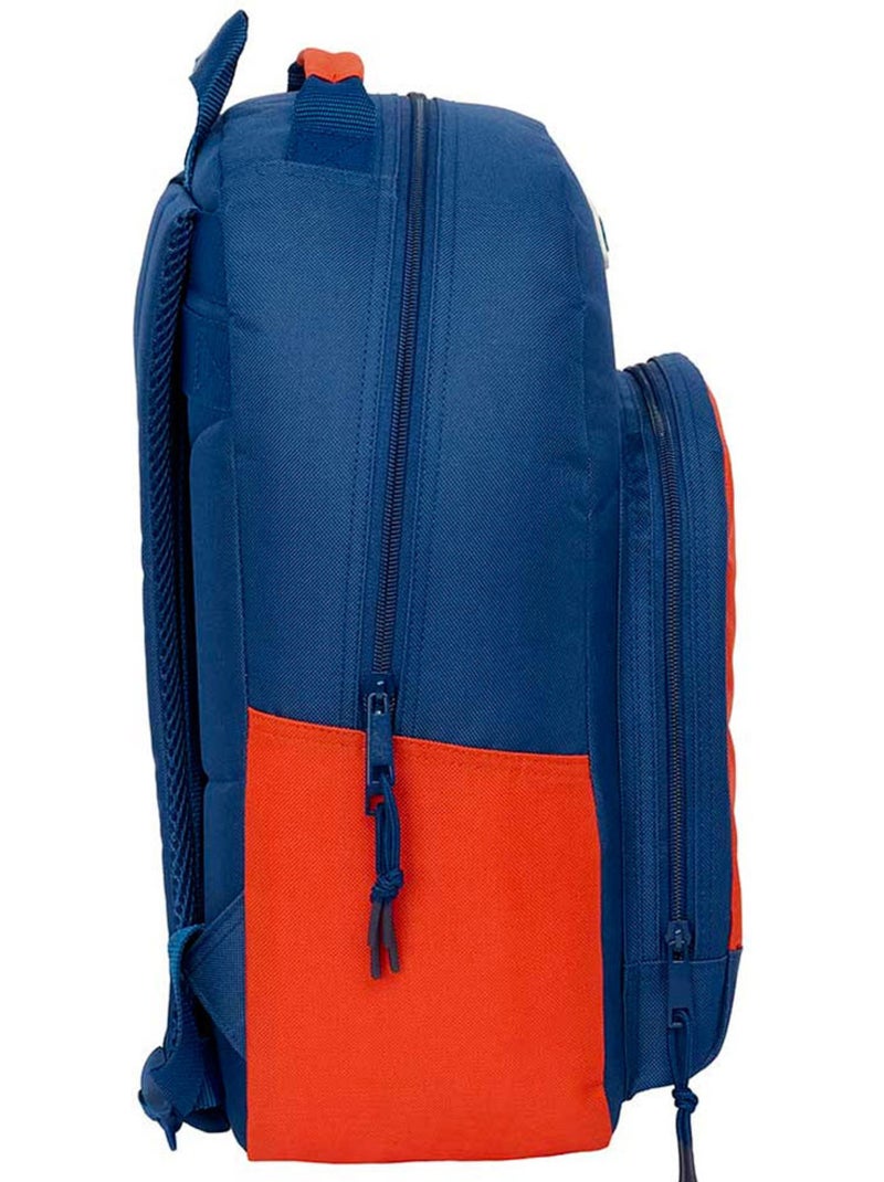 Mochila escolar super mario 42 cm poliéster 600d con cremallera Azul Naranja claro Negro - Kiabi