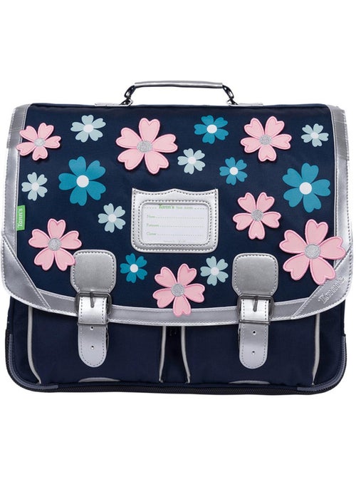 Mochila escolar tann's hortense 41 cm poliéster reciclado flores 2 bolsillos - Kiabi Mochila escolar tann's hortense 41 cm poliéster reciclado flores 2 bolsillos - Kiabi