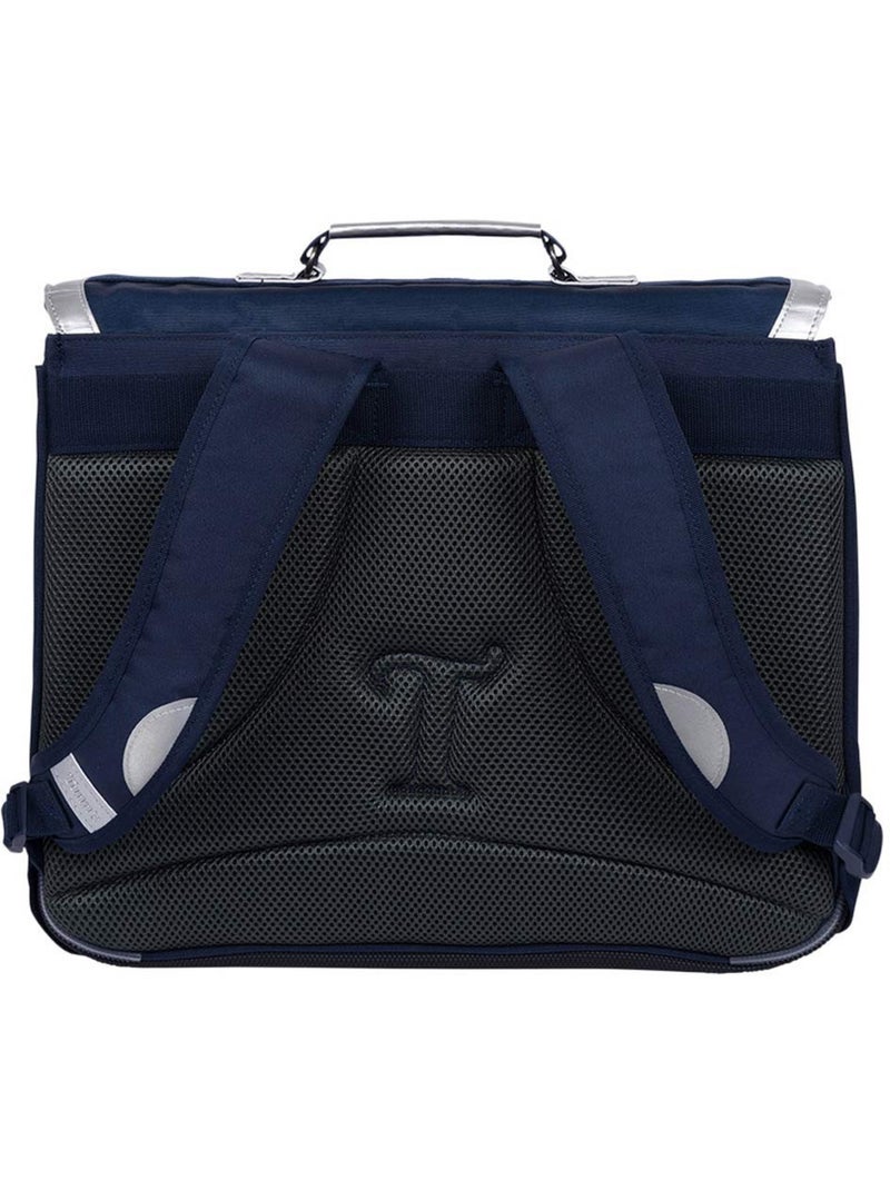 Mochila escolar tann's hortense 41 cm poliéster reciclado flores 2 bolsillos Azul marino - Kiabi
