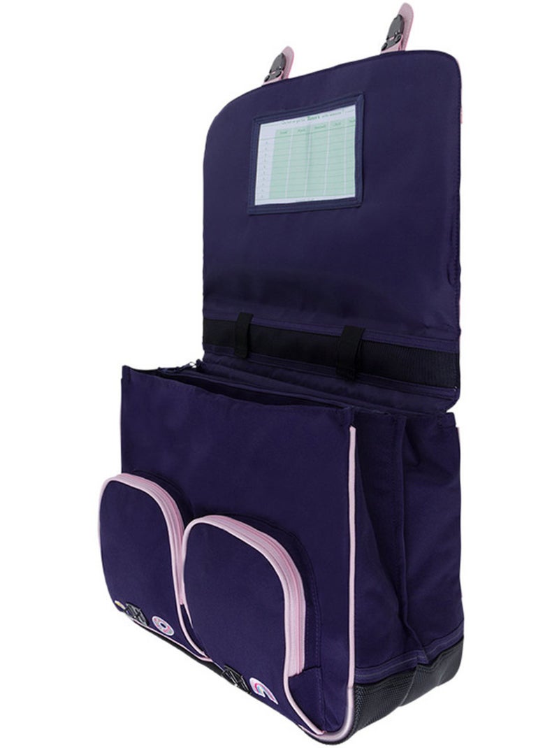 Mochila escolar tann’s joy 41 cm 2 compartimentos poliéster reciclado Violeta - Kiabi