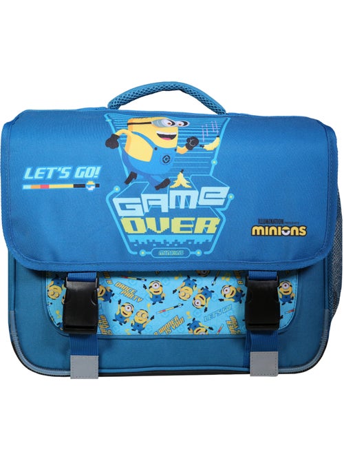 Mochila escolar tipo messenger minions game over 38 cm con solapa y 2 compartimentos - Kiabi Mochila escolar tipo messenger minions game over 38 cm con solapa y 2 compartimentos - Kiabi