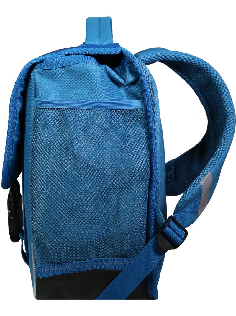 Mochila escolar tipo messenger minions game over 38 cm con solapa y 2 compartimentos Azul - Kiabi