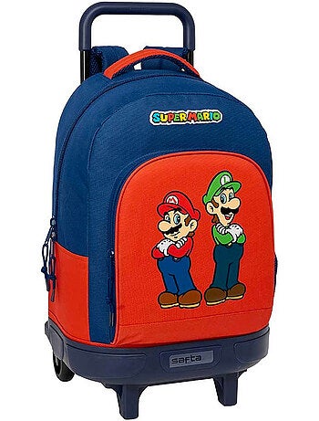Mochila escolar trolley super mario mamma mia poliéster 600d 22 l
