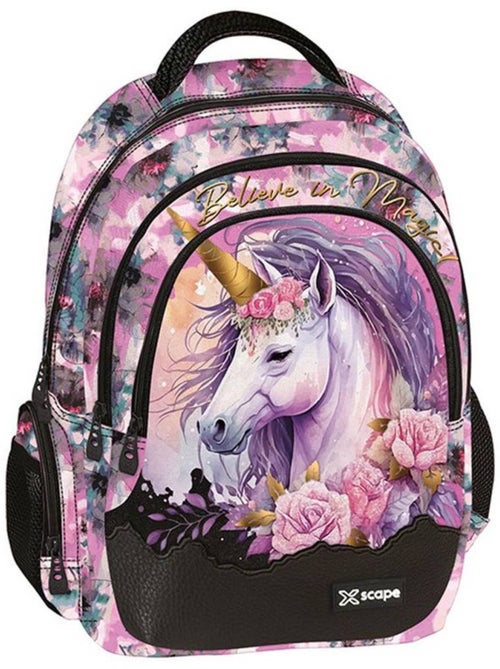 Mochila escolar unicornio de tejido estampado graffiti - Kiabi Mochila escolar unicornio de tejido estampado graffiti - Kiabi