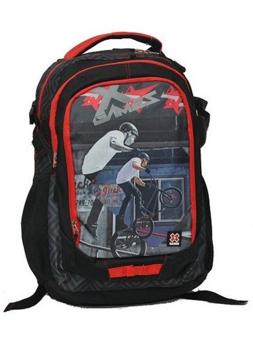 Mochila escolar x-games 48 cm – bolsillos con cremallera y bolsillos laterales - Kiabi Mochila escolar x-games 48 cm – bolsillos con cremallera y bolsillos laterales - Kiabi