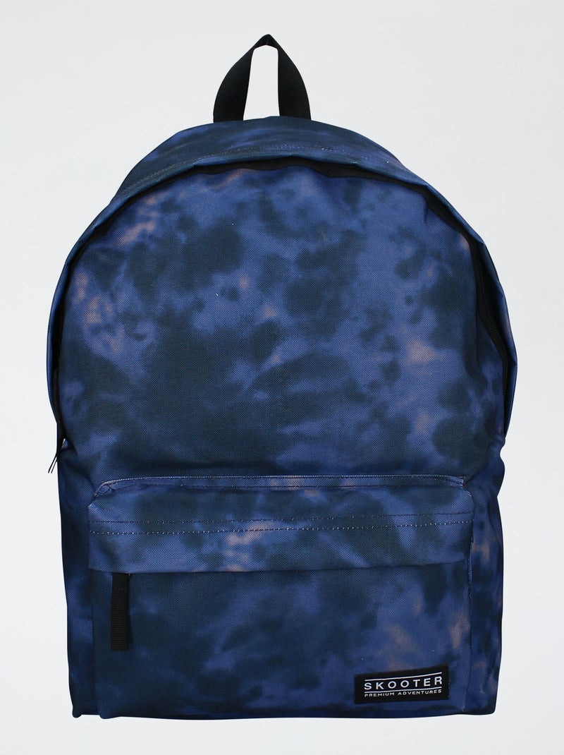 Mochila estampada 'tie and dye' azul - Kiabi