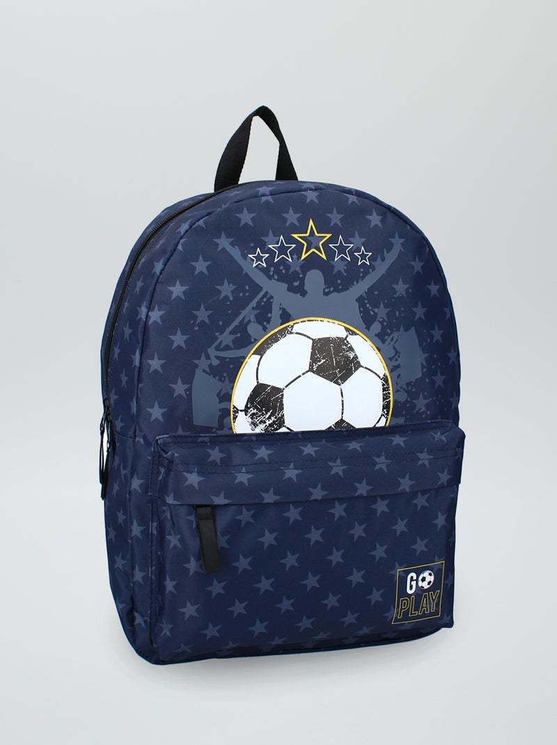 Mochila estilo 'fútbol' azul navy - Kiabi