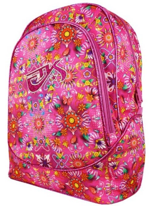 Mochila flexible motivo floral rosa 40 cm con cremallera - Kiabi