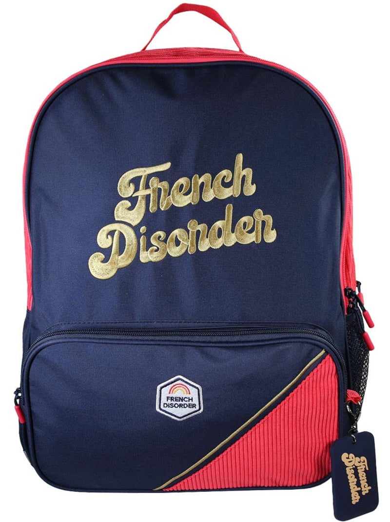 Mochila – french disorder 2 compartimentos – 42 cm – cmp Rojo - Kiabi