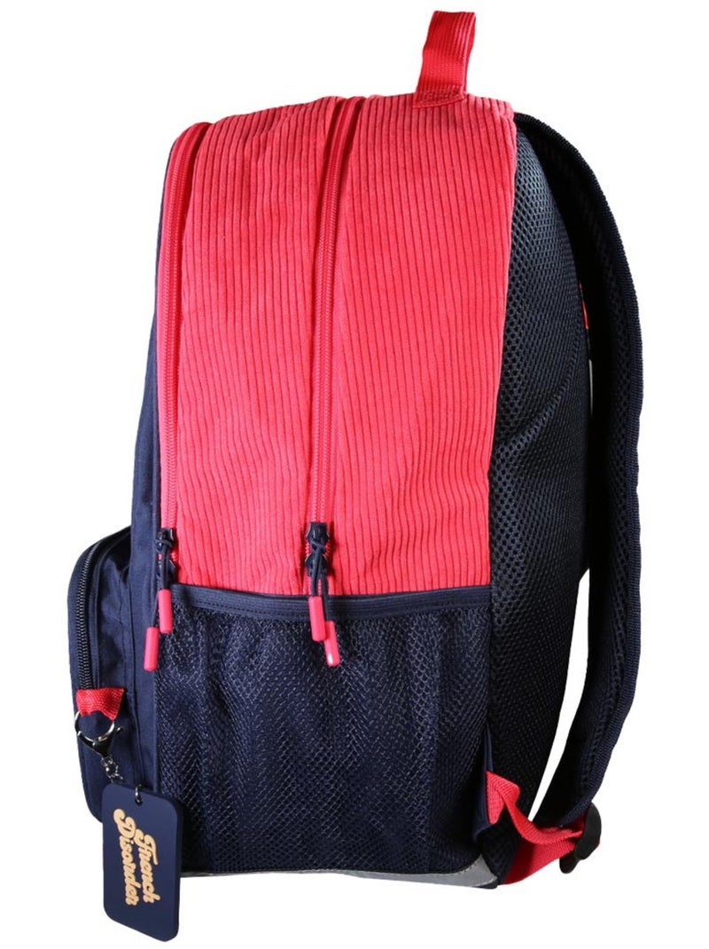Mochila – french disorder 2 compartimentos – 42 cm – cmp Rojo - Kiabi