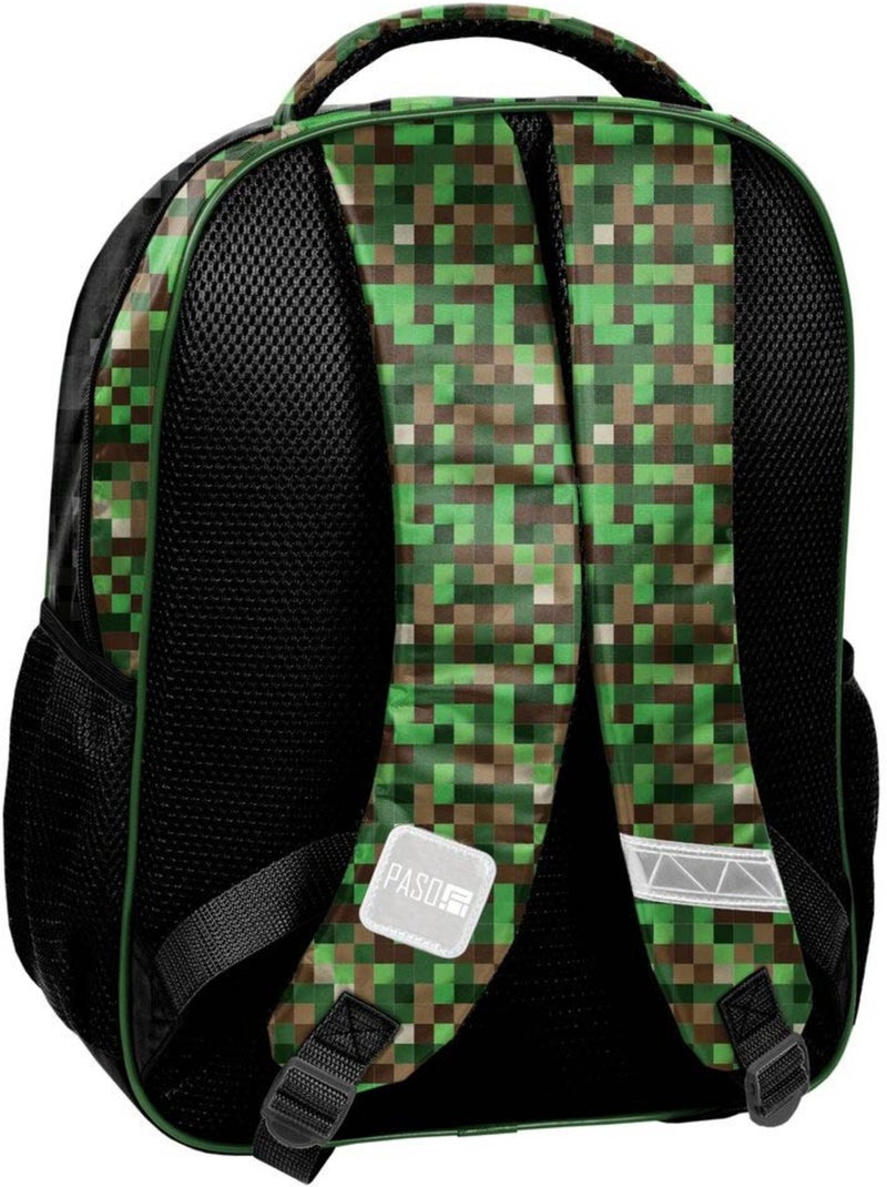 Mochila gaming cmp con estampado pixelado sintético Verde/Ciruela - Kiabi