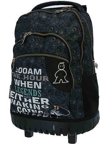 Mochila gaming con ruedas cmp 4 ruedas 46 cm cremalleras doradas
