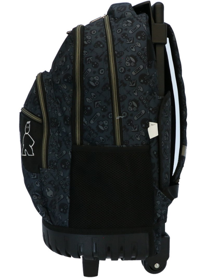Mochila gaming con ruedas cmp 4 ruedas 46 cm cremalleras doradas Negro - Kiabi