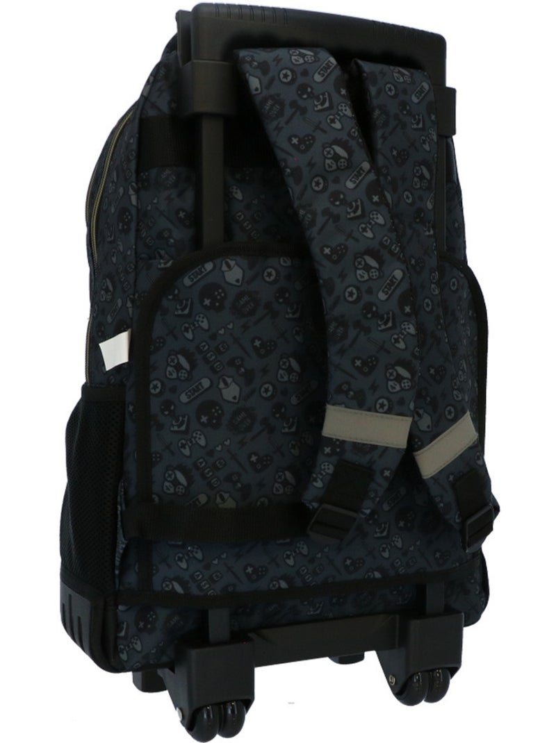 Mochila gaming con ruedas cmp 4 ruedas 46 cm cremalleras doradas Negro - Kiabi
