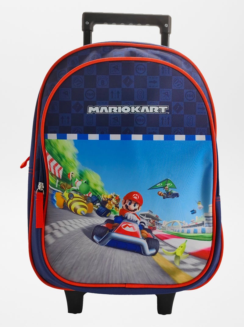 Mochila grande con ruedas 'Mario' azul - Kiabi