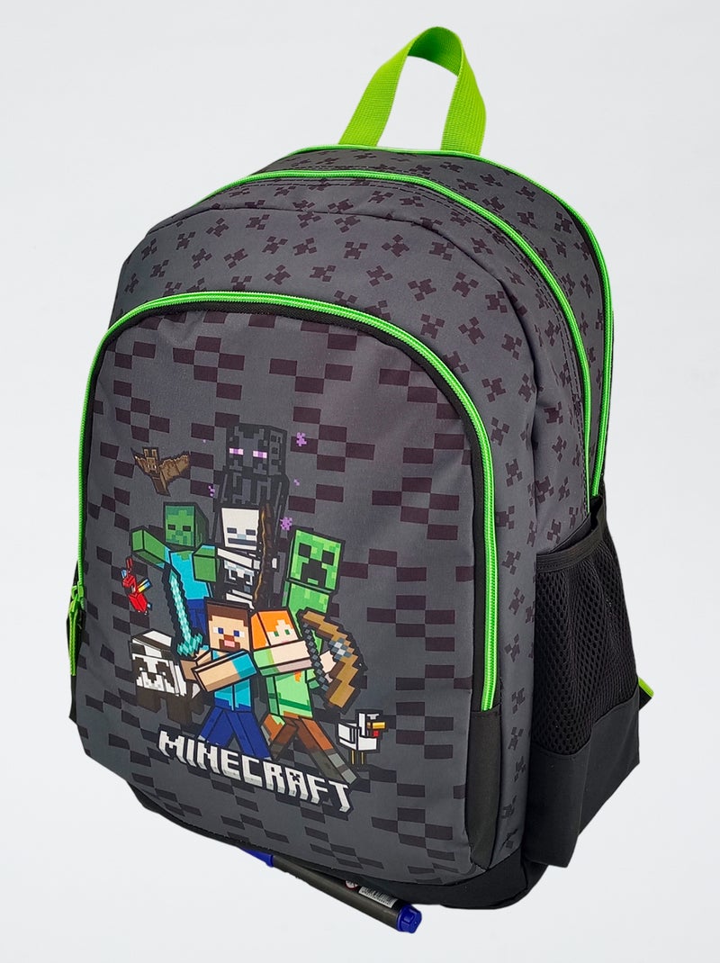 Mochila grande 'Minecraft' Negro - Kiabi
