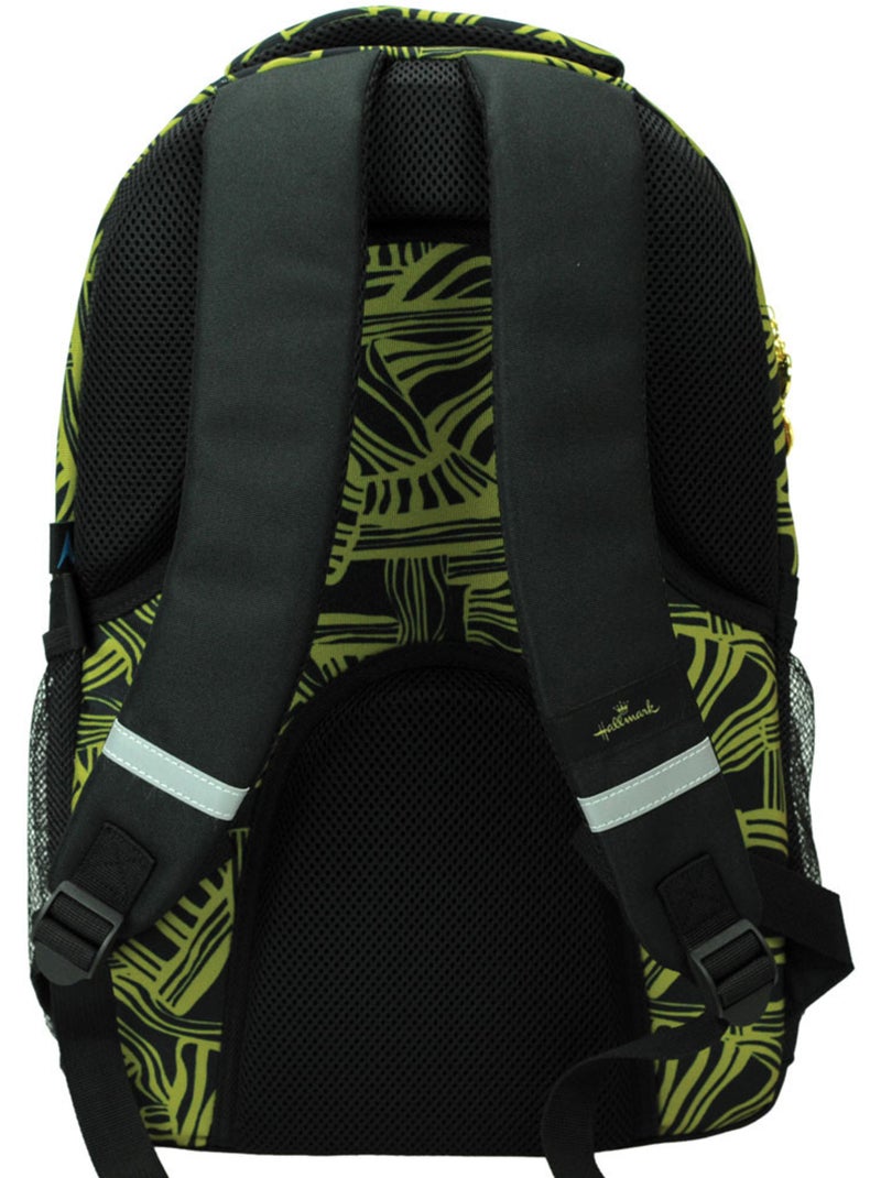 Mochila hallmark golden de tejido estampado 2 compartimentos Negro Verde claro Negro - Kiabi