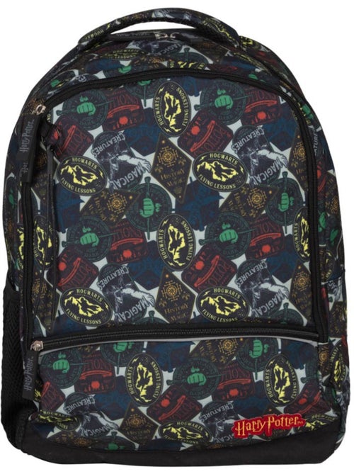 Mochila harry potter color block multicolor 42 cm 2 compartimentos con cremallera - Kiabi Mochila harry potter color block multicolor 42 cm 2 compartimentos con cremallera - Kiabi