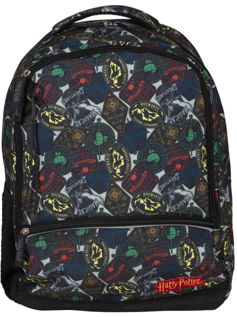 Mochila harry potter color block multicolor 42 cm 2 compartimentos con cremallera Amarillo/Naranja - Kiabi