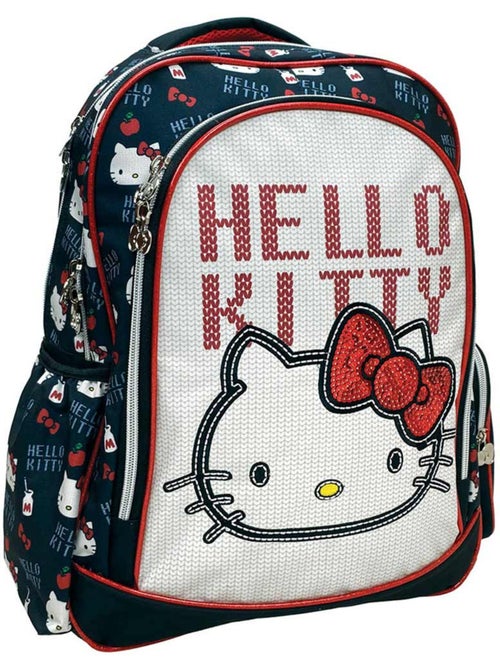 Mochila hello kitty con lazo de lentejuelas y 2 compartimentos - Kiabi Mochila hello kitty con lazo de lentejuelas y 2 compartimentos - Kiabi