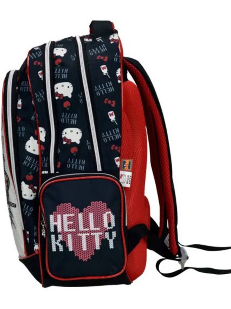 Mochila hello kitty con lazo de lentejuelas y 2 compartimentos Azul marino - Kiabi